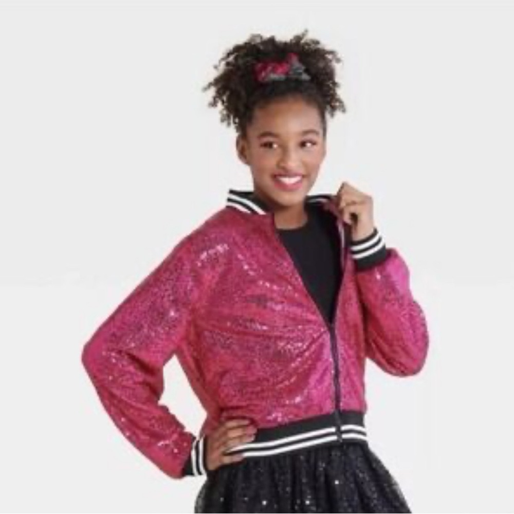 Sparkling Pink Rock Star Adult Costume Jacket